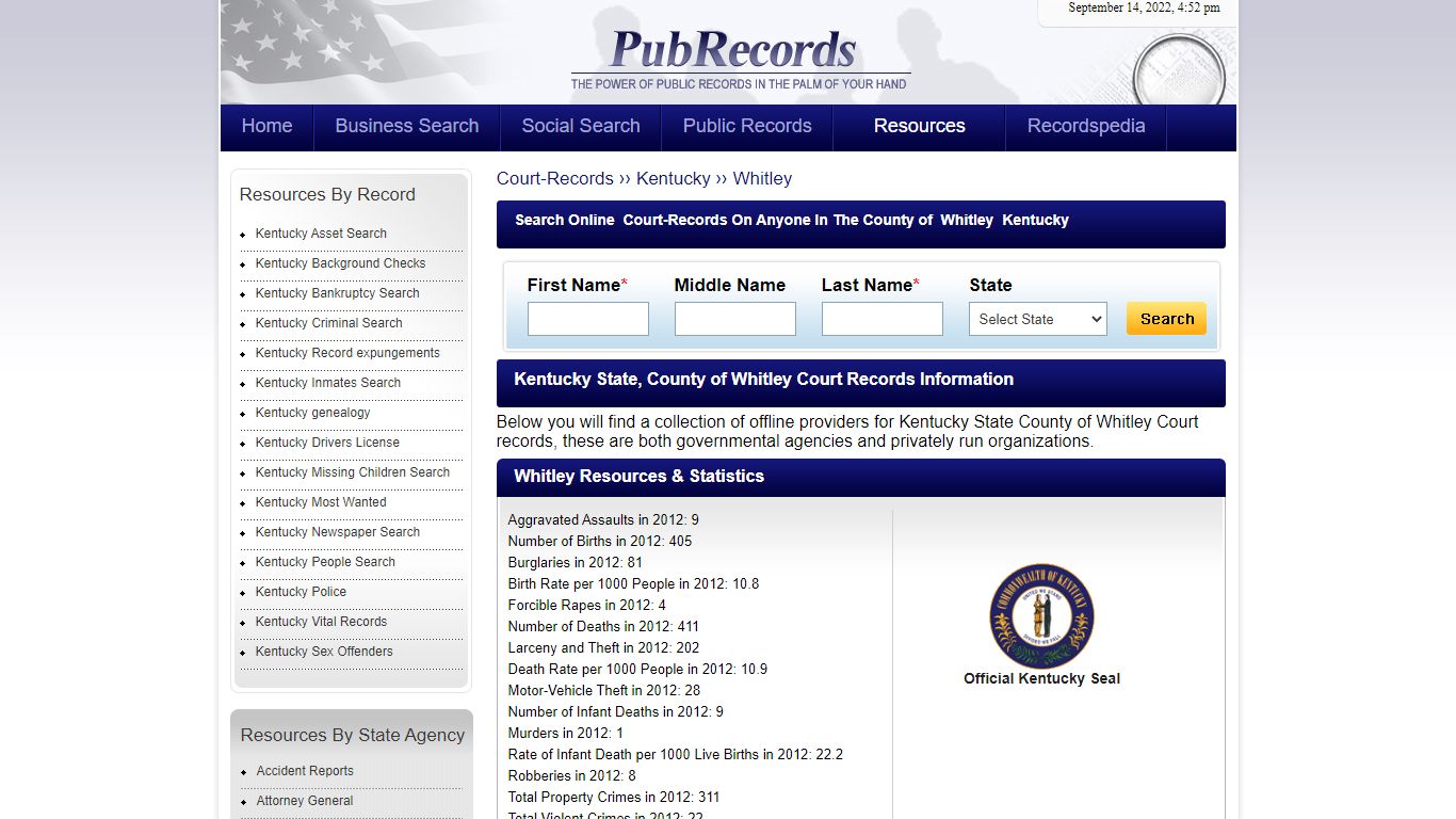 Whitley County, Kentucky Court Records - Pubrecords.com